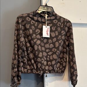 Jessica Simpson Leopard Print Top